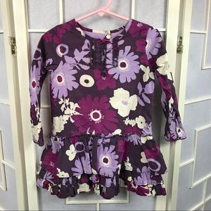 Cheeky Monkey floral dress 24-36 mos purple